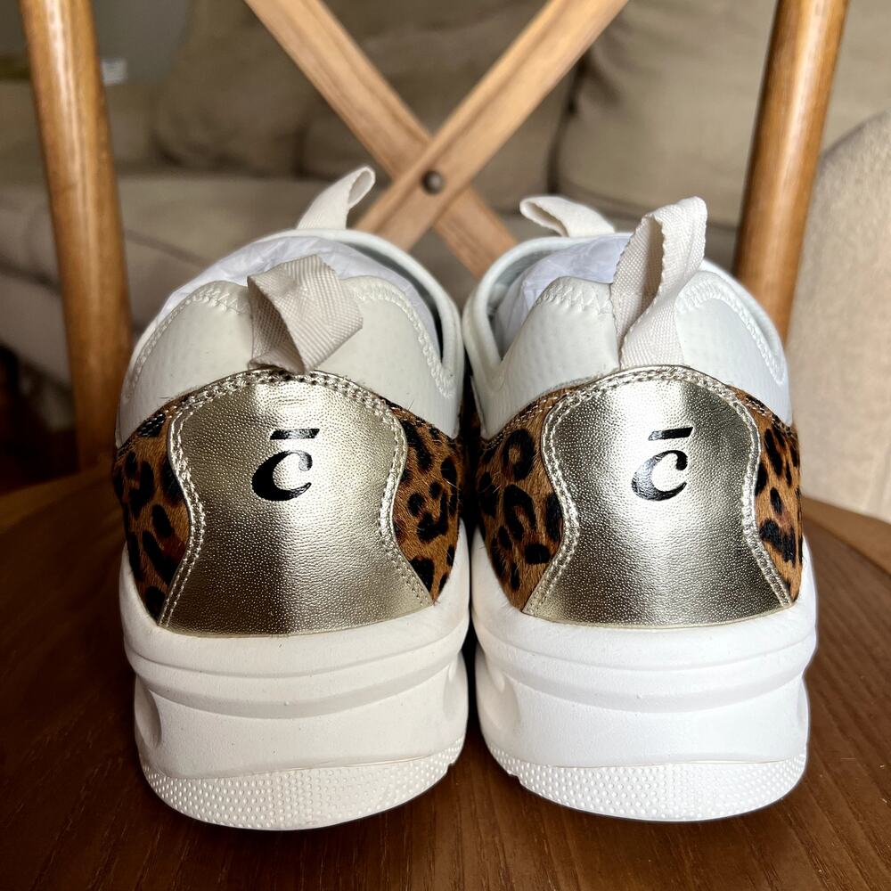 Clove Men's Classic Nursing Sneakers Size 13 White Leopard print - Picture 5 of 7